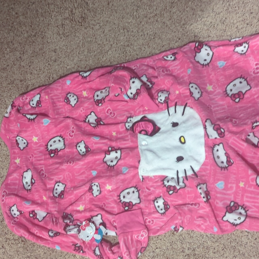Pink Hello Kitty Pajama Onesie - Picture 6 of 11